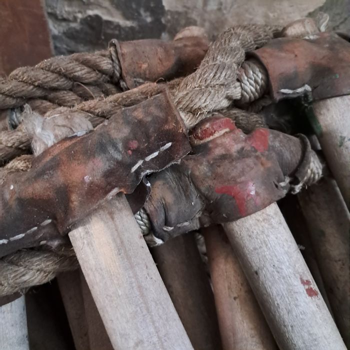 Drabina dachowa wystrój duża 10 mb aranżacja Loft Marine Vintage ozdoba