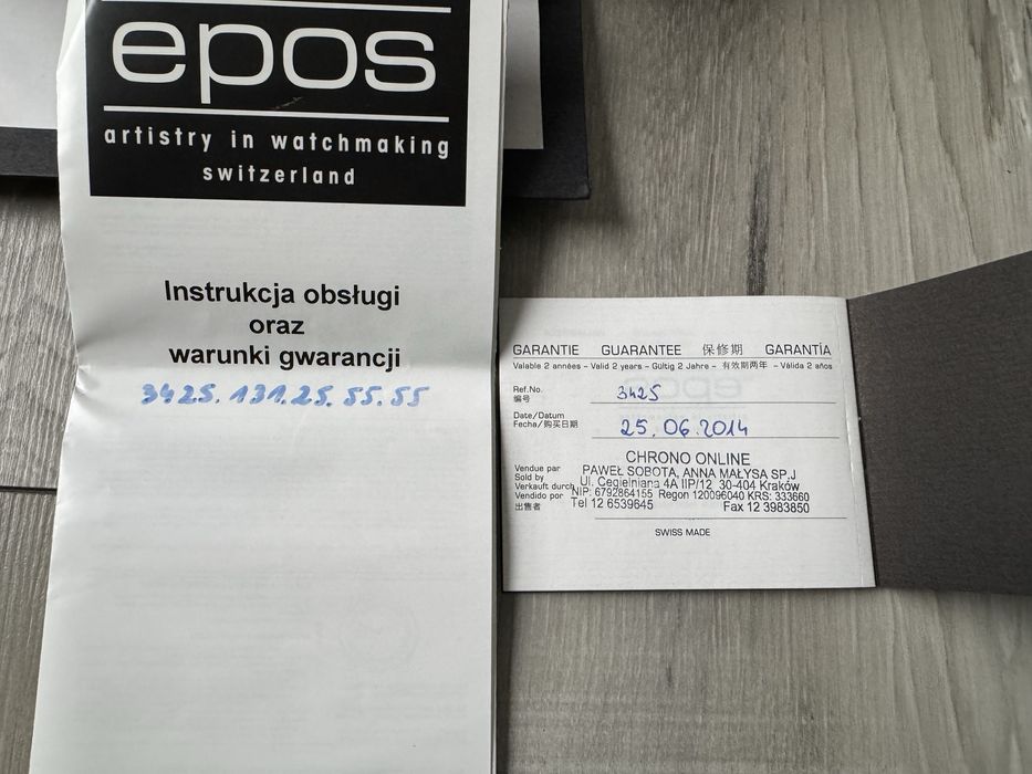 Zegarek EPOS sportive męski