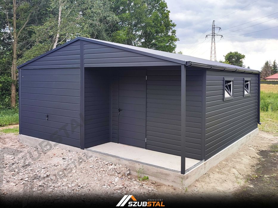 Garaż blaszany 4x5 4x6 6x5 6x5,80 6x6 8x6 9x5 9x6 PRODUCENT Premium