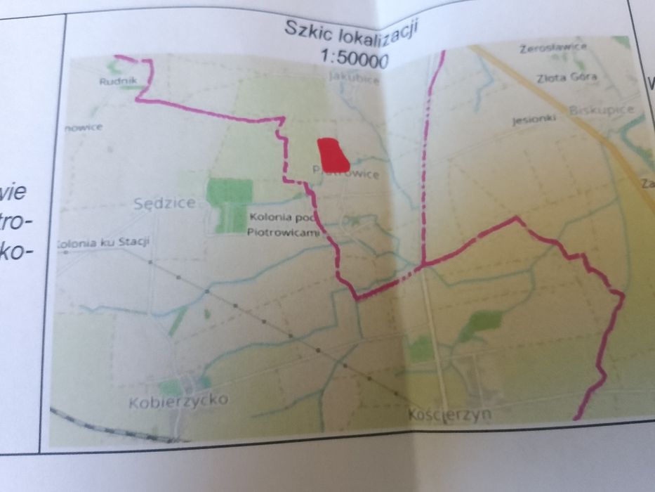 Grunt Ziemia rolna działka Piotrowice gmina Warta 3ha pilnie