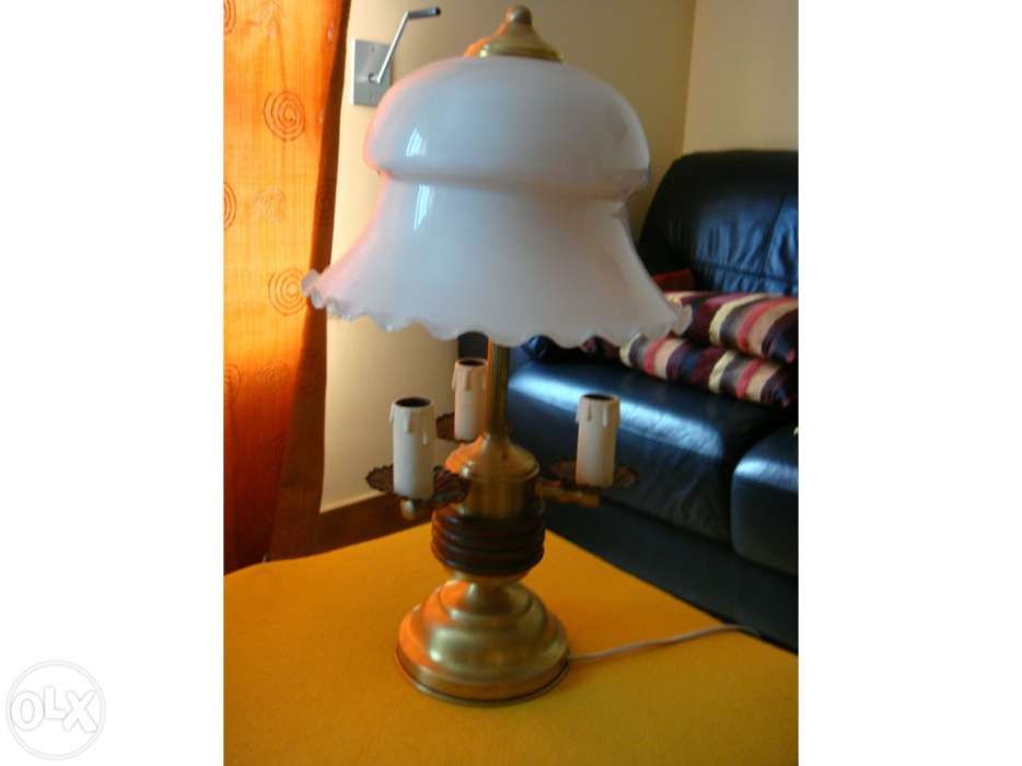 Candeeiro de Mesa antigo - 52cm altura