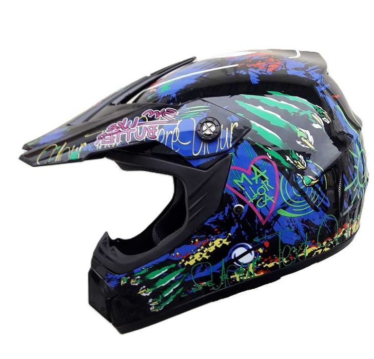 Мото шлем Monster gloss Enduro Pit Bike с очками в комплекте