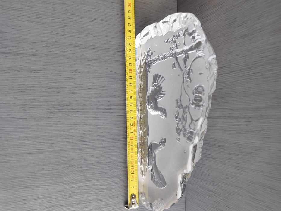 Szklana ozdoba "przycisk"