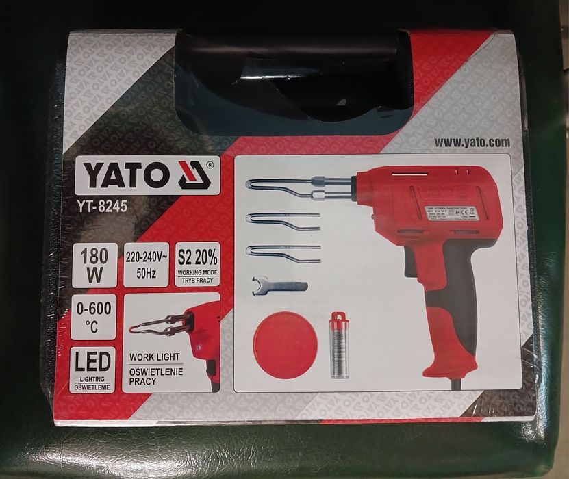 Паяльник імпульсний мережевий YATO, P=180 Вт [10] YT-8245