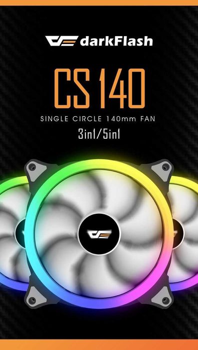 Wentylatory darkFlash CS 140mm RGB Bytom • OLX.pl