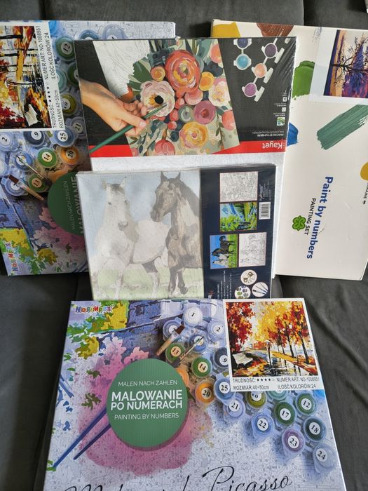 Malowanie po numerach JESIEŃ 40x50 trudność 4