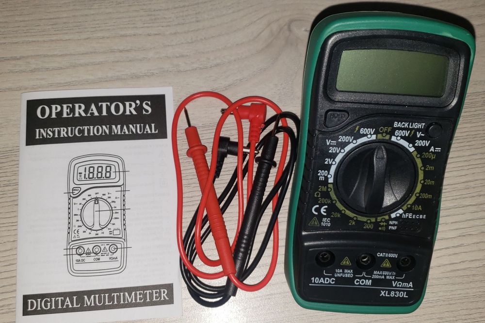 Мультиметр цифровий професійний XL830L (з підсвіткою екрана)