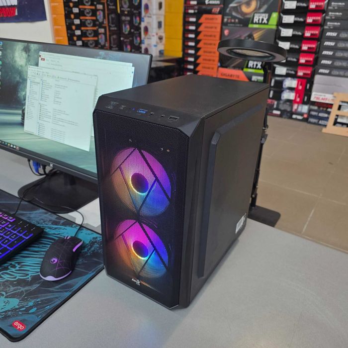 Комютер Intel Core i3-9100, 16GB DDR4, Sapphire RX 470, SSD 480GB
