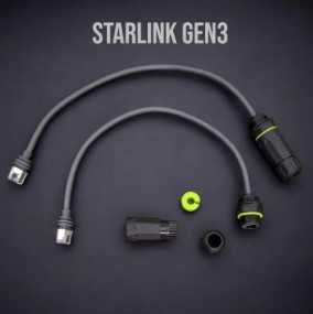 Комплект перехідників IP68 Starlink GEN3 V3 до LAN-кабелю RJ45 Gigabit
