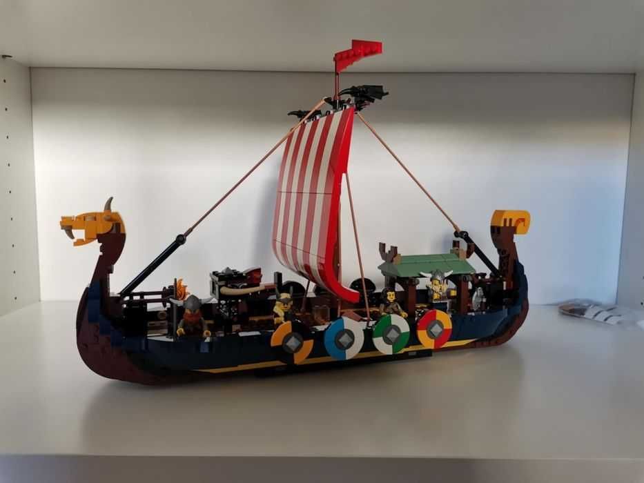 Lego 31132 Creator 3 em 1 o Barco Viking Montado em excelente estado