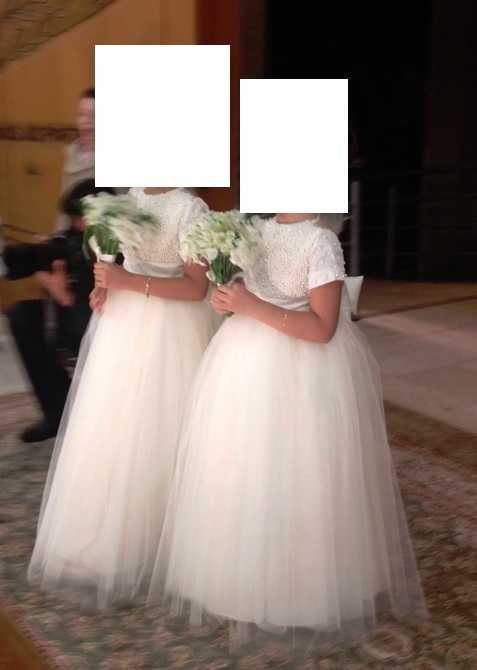 Vestido de menina das alianças , todo feito a mão.