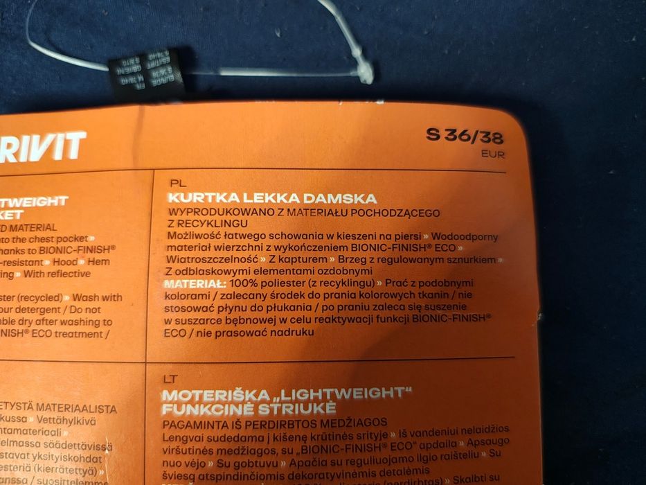 Lekka kurtka damska S 36/38 crivit