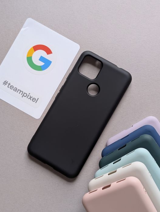 7 КОЛЬОРІВ Чохол для Google Pixel 5 Силіконовий з мікрофіброю