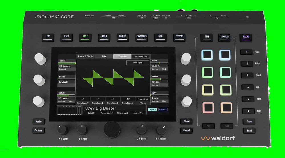 Waldorf Iridium Core -Mobilny Syntezator  Moduł Brzmieniowy