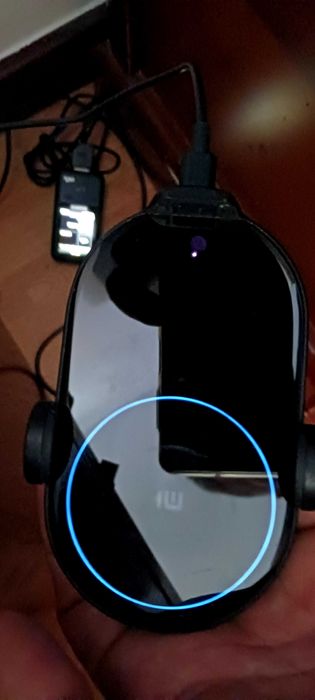 Carregador  e suporte auto QI sem fios Xiaomi