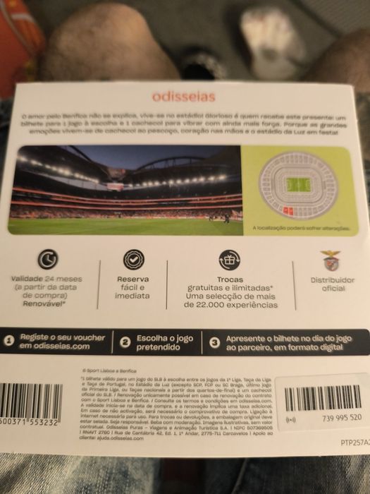 Pack jogo benfica