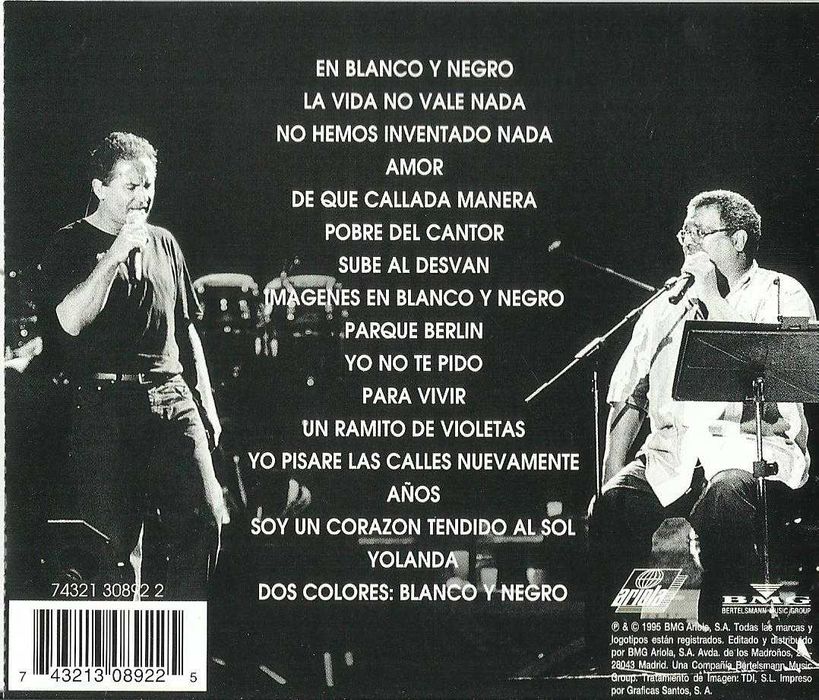 Pablo Milanés, Víctor Manuel - en blanco y negro