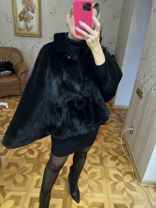 Шикарна норкова шуба «летючка» Teo Grees fur Blackglama 44-50