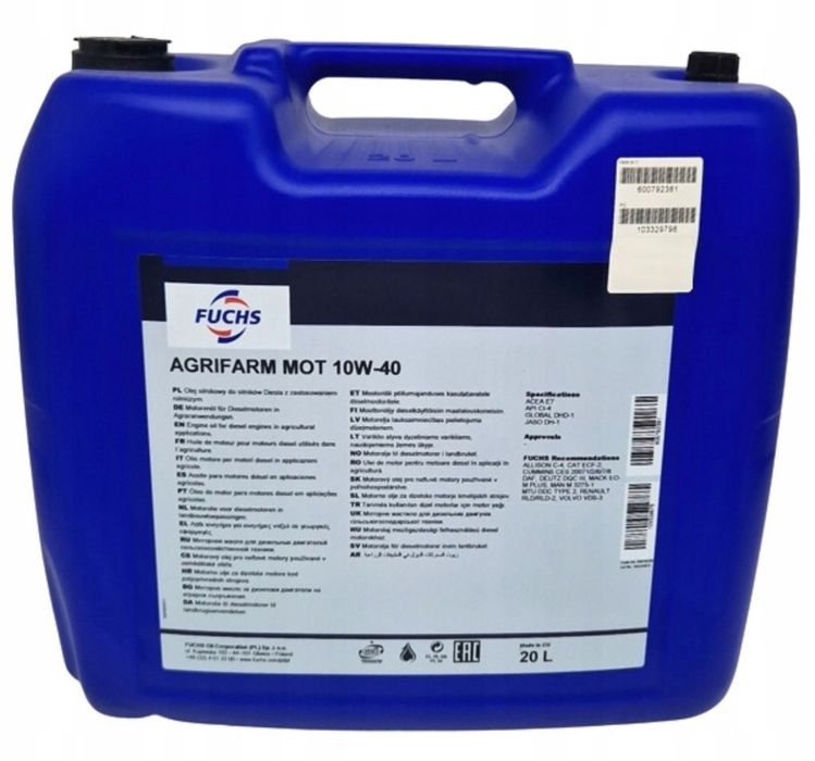Olej FUCHS Mot 10W40 20L
