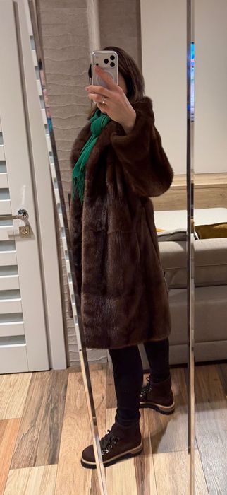 Розкішна шуба в медовому відтінку Honey Hue ( M-L)