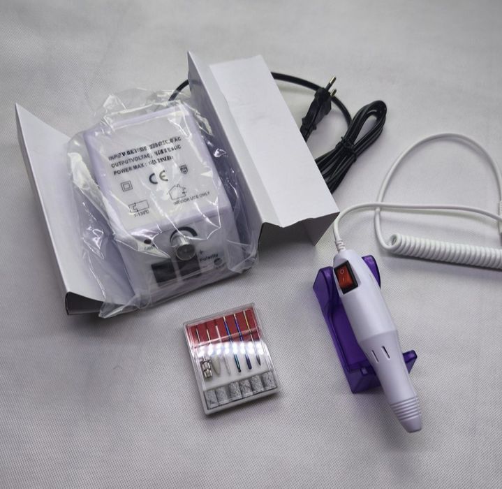 Nowa Frezarka do Paznokci Hybryda Manicure + Zestaw Frezów