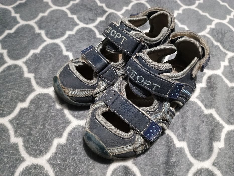 Niebieskie szare buty sandały sandałki r. 26