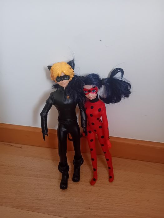 Ladybug, cat noir e os kwamis( tikki e plagg)