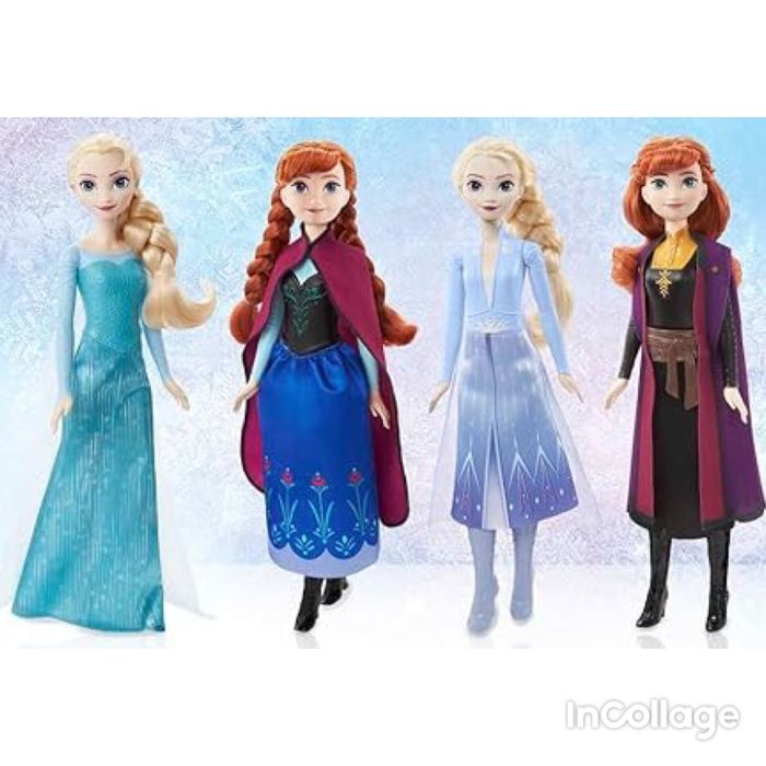 Mattel Disney Princess Dolls,  Анна, Anna, Ельза, Elsa