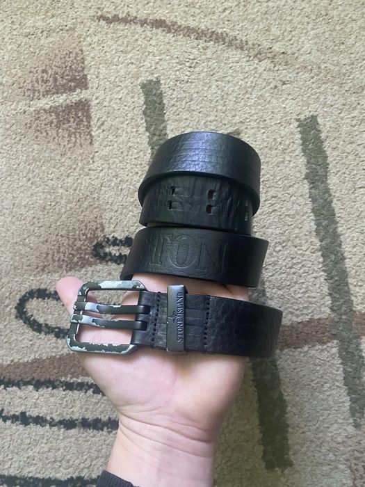 Шкіряний ремінь пояс Stone Island