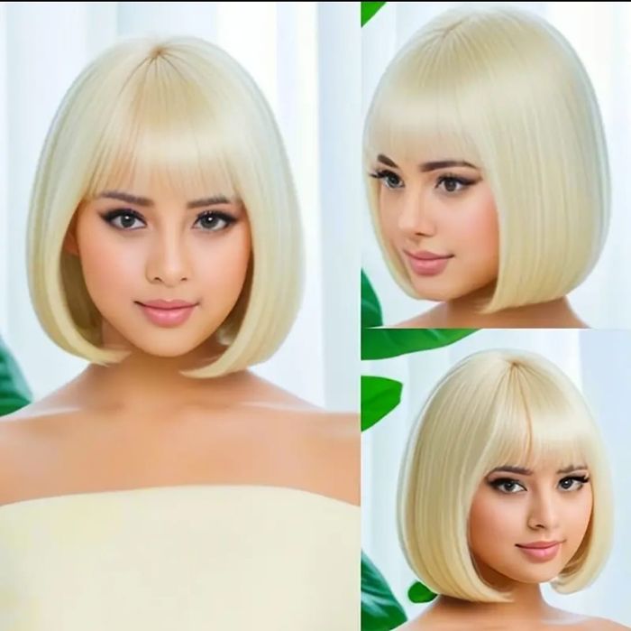 Peruka krótka bob blond