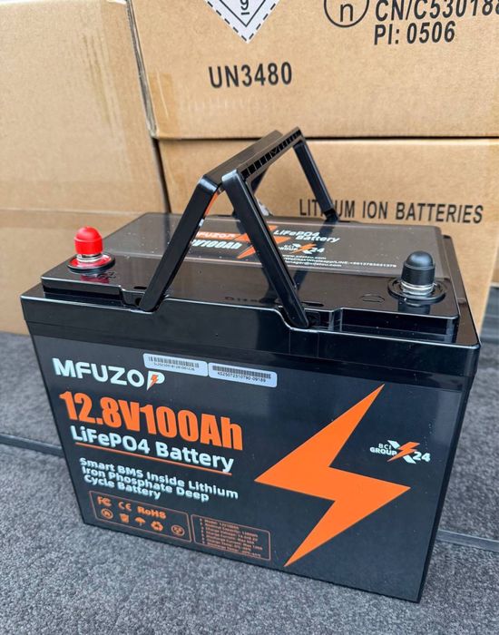 Акумулятор Mfuzop LiFePO4 12,8V 100Ah 1.28кВт літій залізо-фосфатний