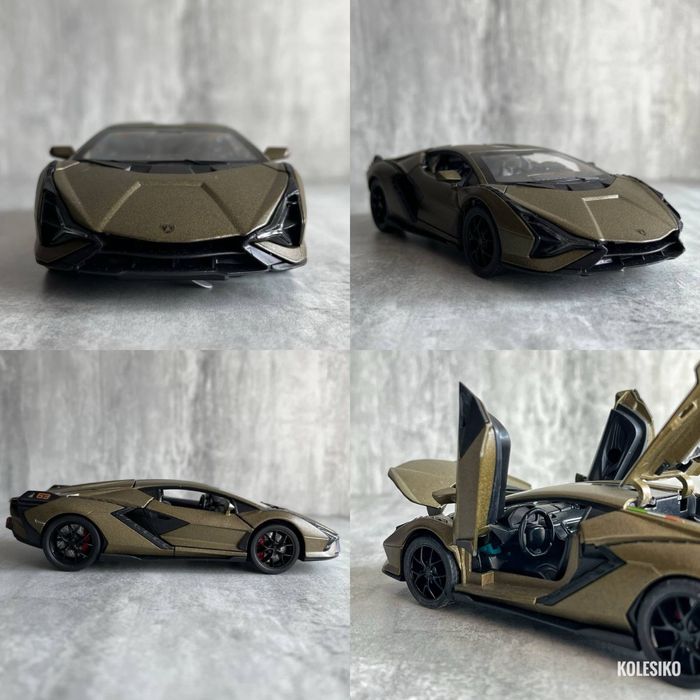 Машинка металева 1:32, інерція, світло, звук