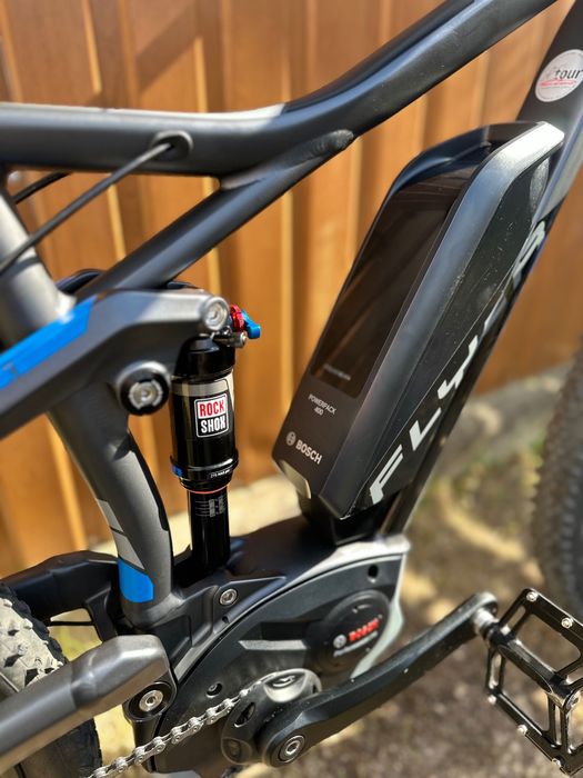 Flyer e-MTB / e-rower górski Bosch Performance Line CX • 783 km • stan bdb • M 46cm + 2 baterie