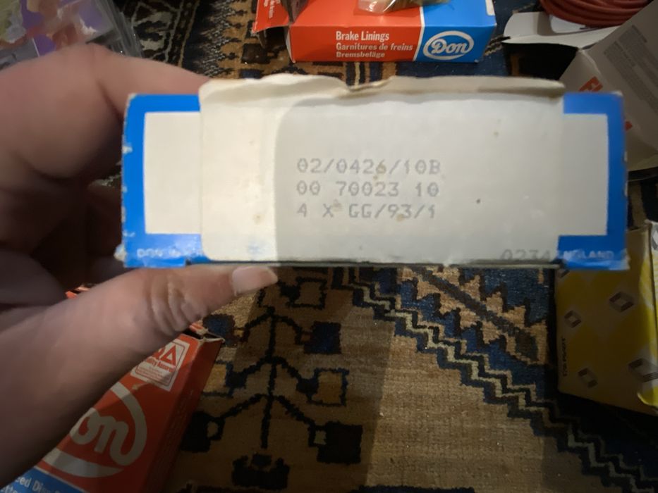 Lote de material diverso para Renault anos 80