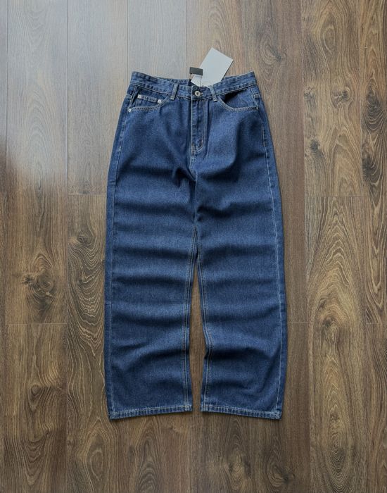 Широкі Джинси Jaded London Type BAGGY Сині Raw Y2K SK8 Loose Y2K SK8 Луз Беггі Темно сині Вільного Крою Wide Leg Skater Джинсові Штани Denim Racer