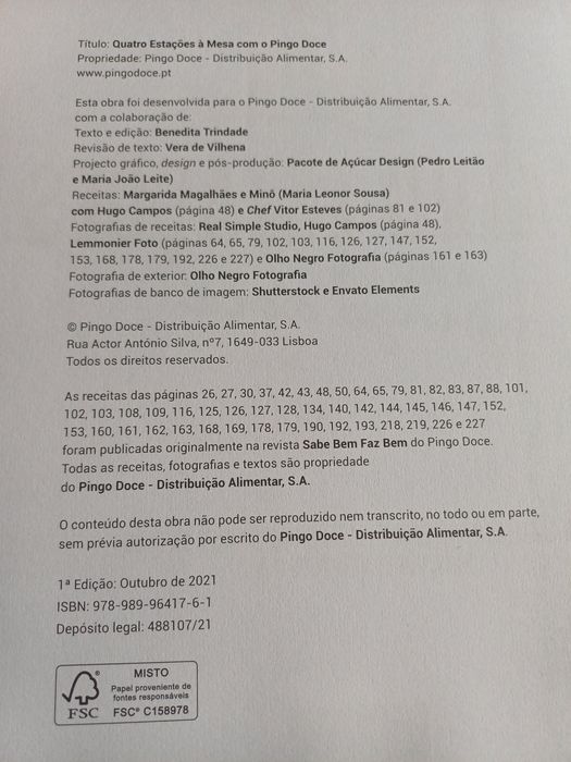 Livro Quatro Estações