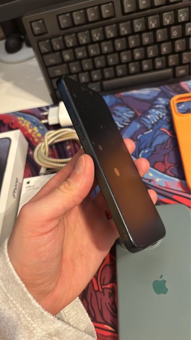 Iphone 15 pro max azul titanio 256gb como novo