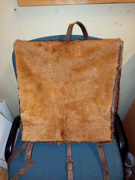 Stary wojskowy plecak futrzak Szwajcaria lata 50-te