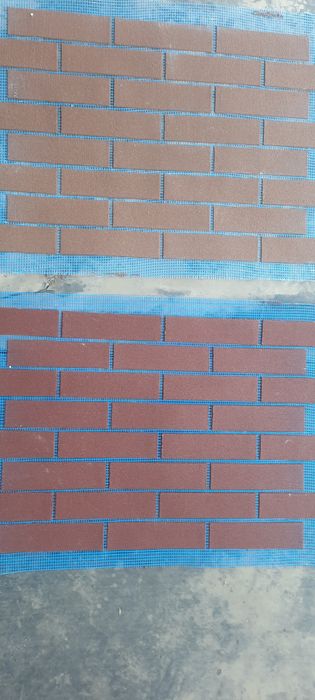 Гнучка цегла на сітці для фасаду, гибкий кирпич