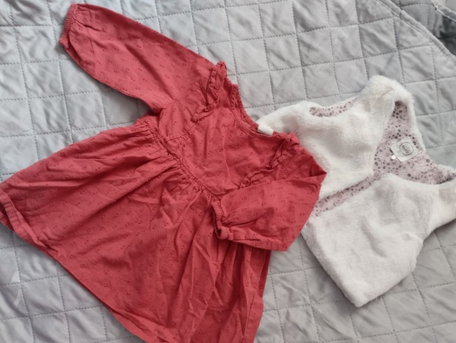 Sukienka H&M r. 74 z kamizelką