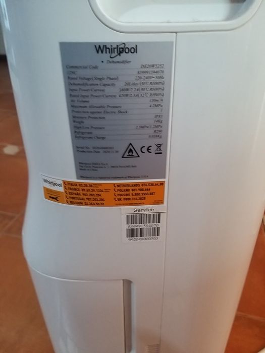 Desumidificador Whirlpool