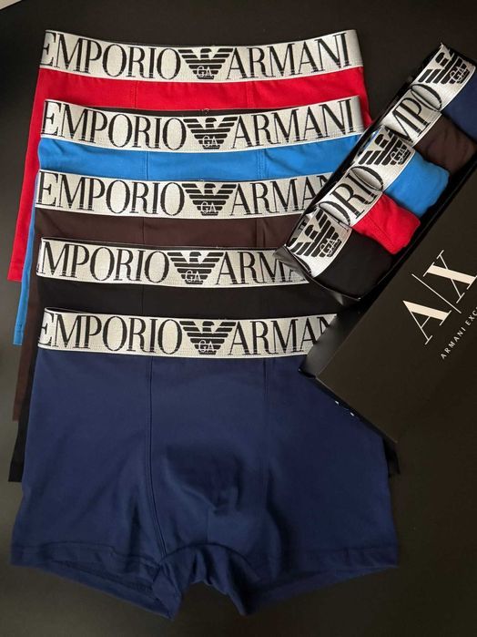 Чорні чоловічі труси Армані. Мужские черные трусы AX