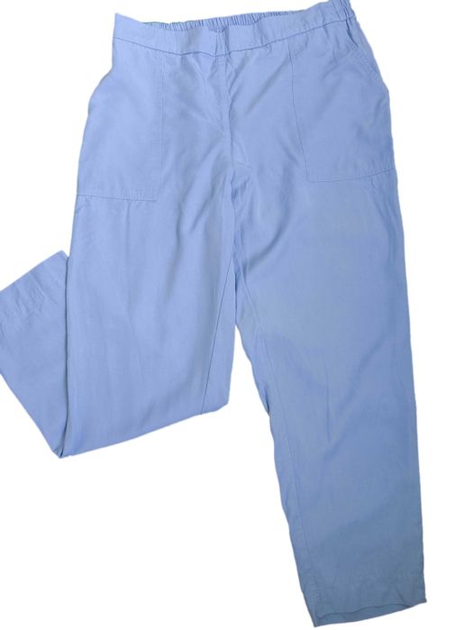 Брюки чинос свободного силуэта укороченной длины цвет веджвуд