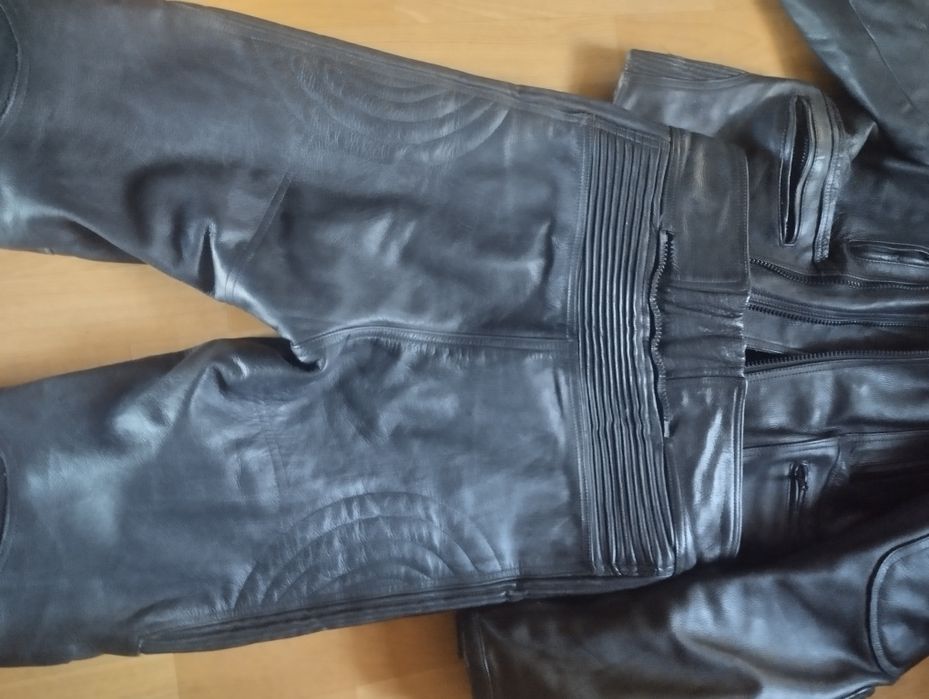 Kurtka i spodnie skóra