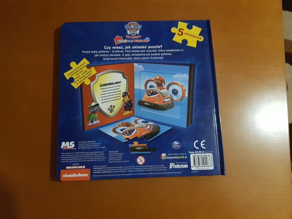 Książka z puzzlami Paw Patrol
