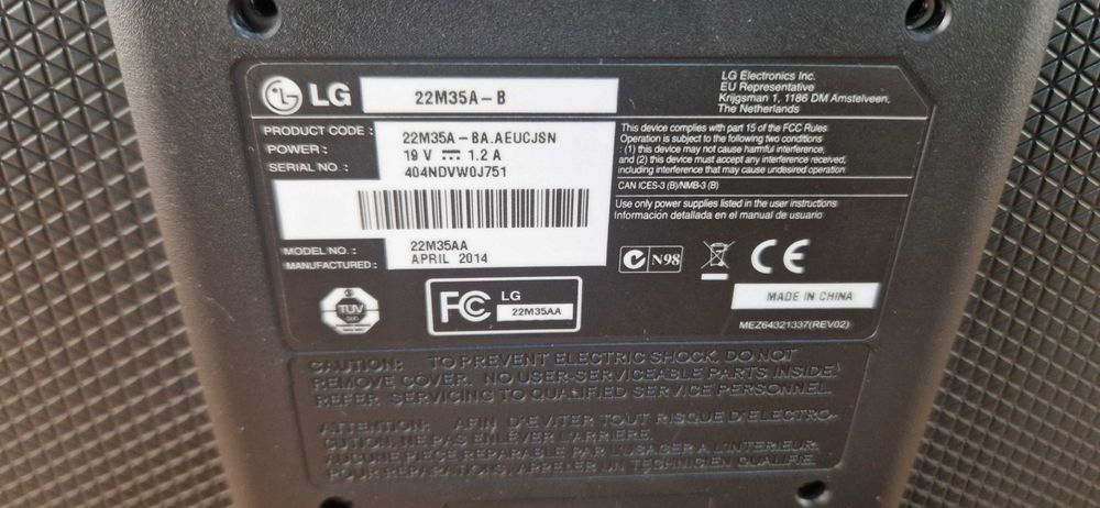 Monitor LG 22 polegadas