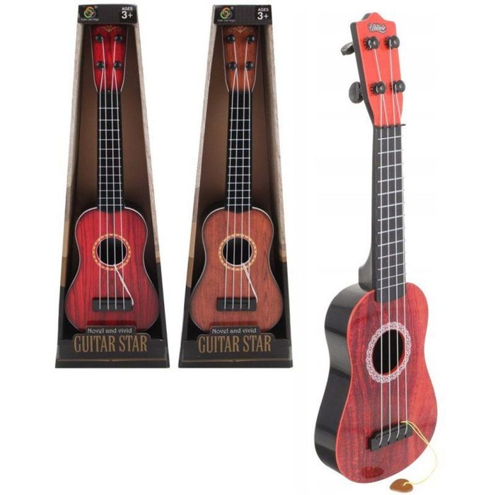 Ukulele edukacyjne dla uczniów 40cm nylonowe dwukolorowe