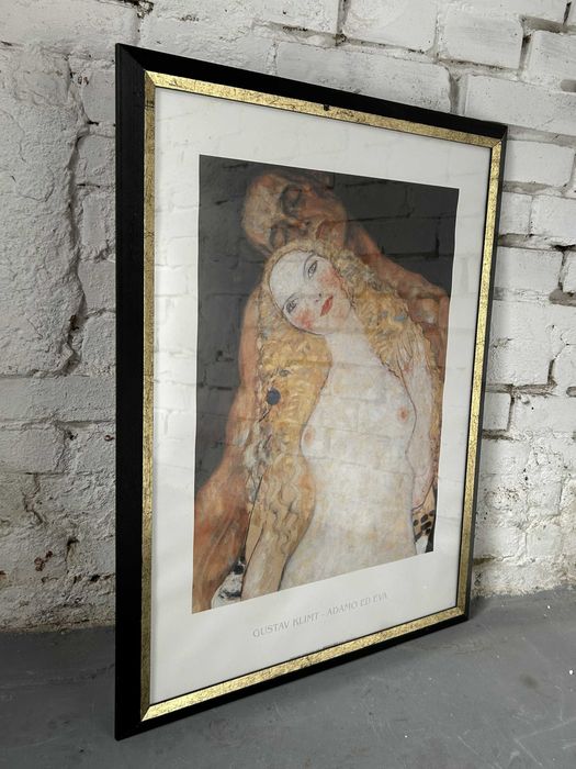 Plakat artystyczny "Adam i Ewa" Gustaw Klimt