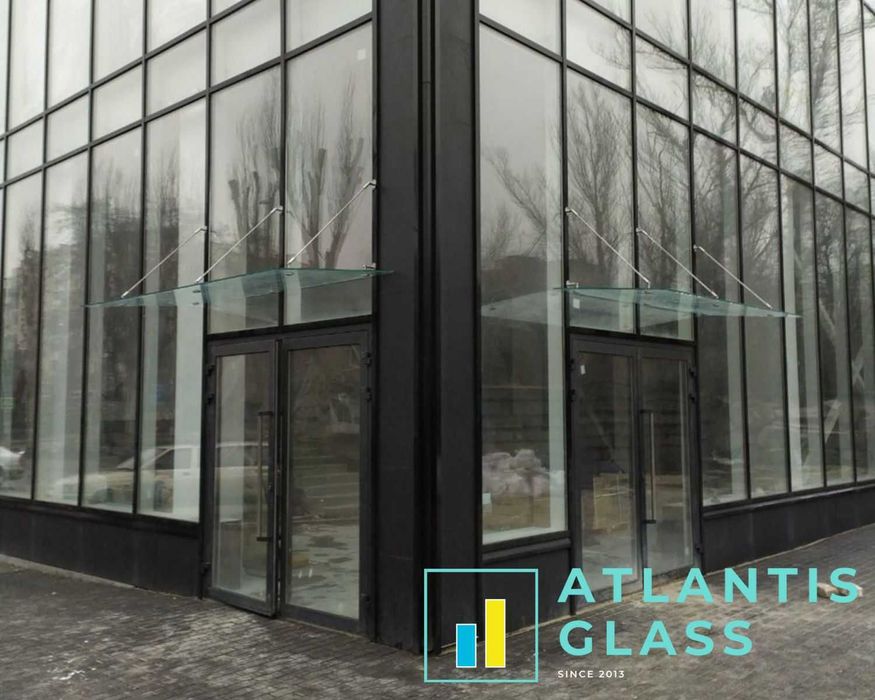 Навіс скляний. Козирок зі скла. Альтанки, веранди, терассі скління.