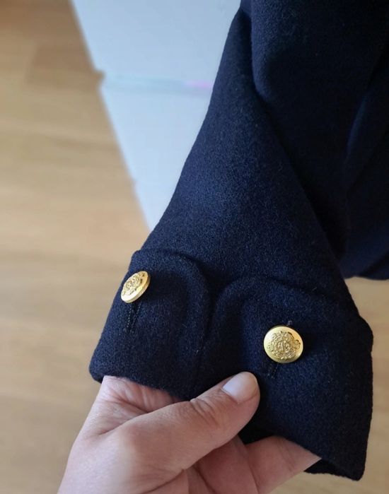 Sobretudo sacoor s mulher azul marinho